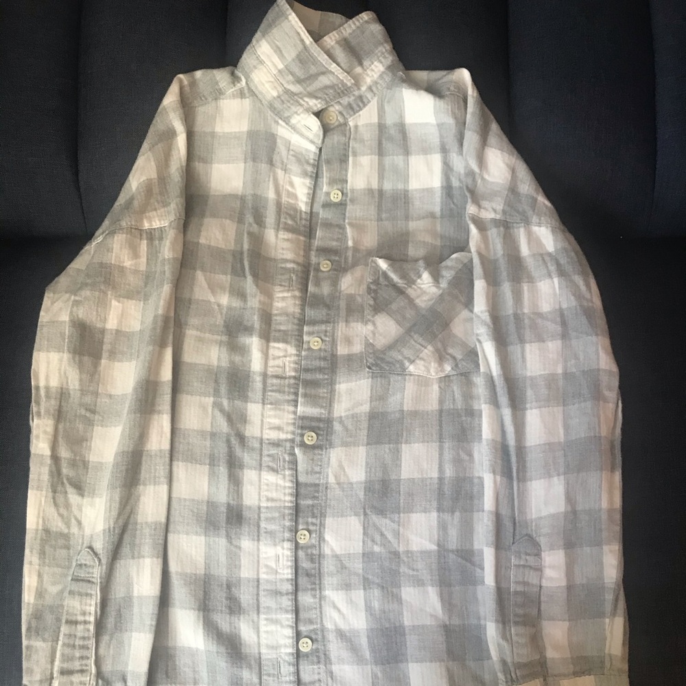 Boyfriend style flannel shirt